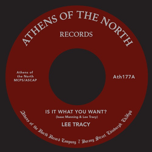 Lee Tracy 、 Isaac Manning - Is It What You Want? - Import 7inch Record