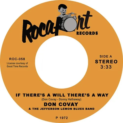 Don Covay & The Jefferson Lemon Blues Band - If There'S A Will There'S A Way - Import Vinyl 7 inch Single Record