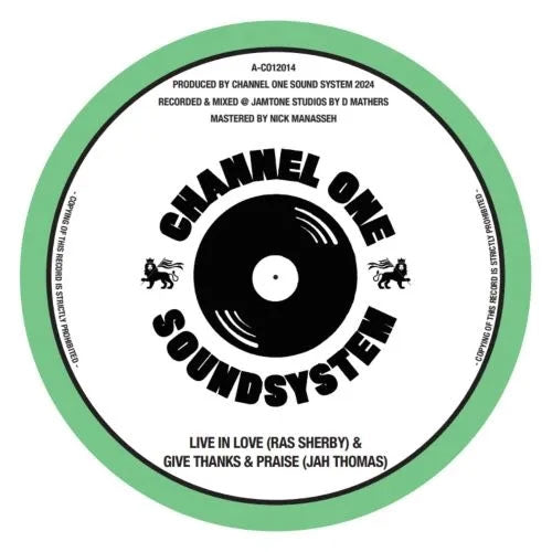Ras Sherby - Live In Love - Import 12 inch Record Limited Edition
