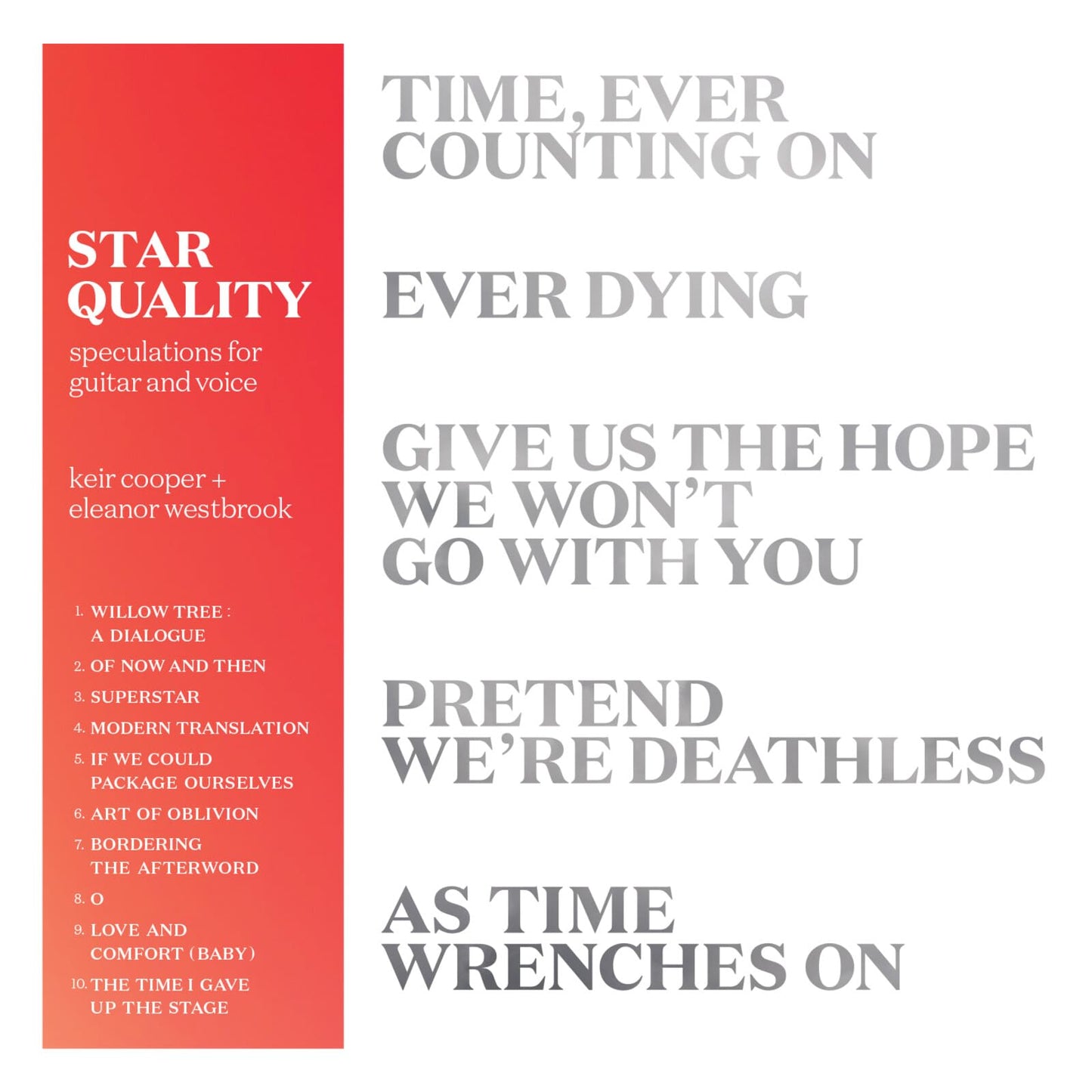 Keir Cooper 、 Eleanor Westbrook - Star Quality - Import CD Digipak