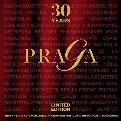 Prazak String Quartet, Kocian Quartet, Guarneri Trio Prague, Zemlinsky Quartet - Praga Digitals 30Th Anniversary - Import 30 CD Box Set Limited Edition