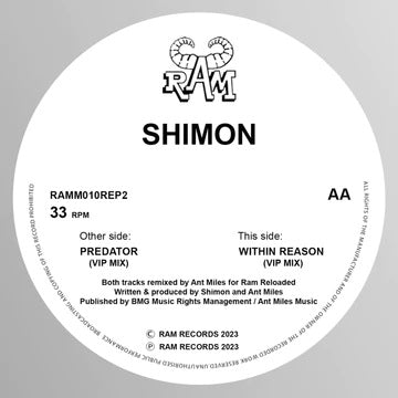 Shimon - The Predator/Within Reason - Import Vinyl 12inch Record