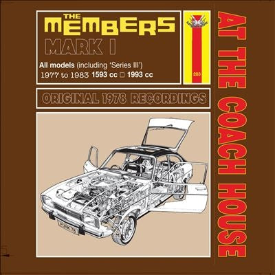 The Members - At The Coach House: Original Studio Tapes - Import Haynes Manual Style Cover Yellow Vinyl LP Record Limited Edition