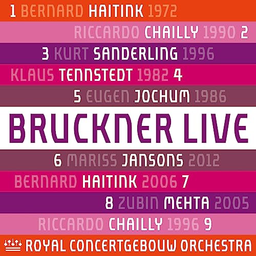 Bruckner / Royal Concertgebouw Orchestra; Bruckner (1824-1896) - Bruckner (1824-1896) Complete Symphonies : Concertgebouw Orchestra, Haitink, Chailly, Sanderling, Tennstedt, Jochum, Jansons, Mehta - Import 9 CD Box Limited Edition