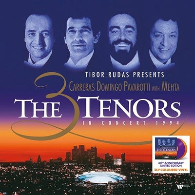 Luciano Pavarotti / Placido Domingo / Jose Carreras - 3 Tenors In Concert 1994 - Import Colour Vinyl 2 LP Record