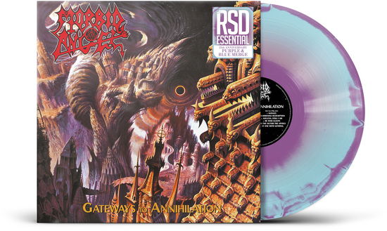 Morbid Angel - Gateways To Annihilation (Anniversary Edition) (Indie Exclusive) - Import Purple & Blue Vinyl LP Record