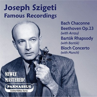 Joseph Szigeti - Famous Recordings - Import CD