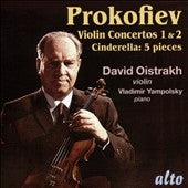 Davio Oistrakh & Andre Cluytens & French National Radio Orchestra - Prokofiev: Violin Concertos No 1 & 2 - Cinderalla - Import CD