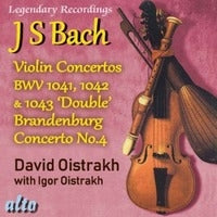 David Oistrakh - Bach Violin Concertos 1. 2. 3 Plus Brandenburg Concerto No.4 - Import CD