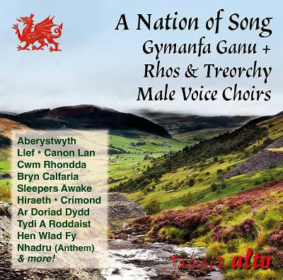 Rhos Male Voice Choir / Treorchy Male Voice Choir - A Nation of Song - Welsh Song Festival - Import CD