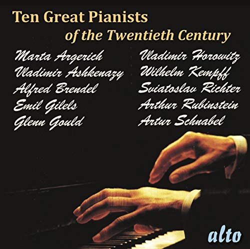 Argerich - Ten Great Pianists Of The Twentieth Century - Import 10 CD