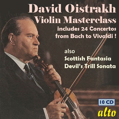 Davio Oistrakh & Andre Cluytens & French National Radio Orchestra - Violin Masterclass 24 Concertos From Bach To Vivaldi Other Key Works & Chamber Music - Import 10 CD