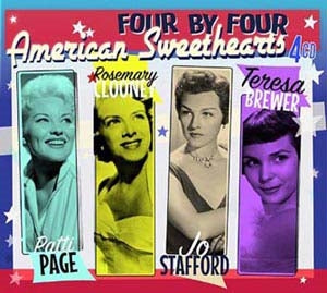 Patti Page、Rosemary Clooney、Jo Stafford、Teresa Brewer - Four By Four - American Sweethearts - Import 4 CD
