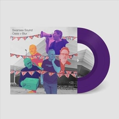 Swansea Sound - Oasis V Blur / Pacio' R Fan - Import Purple Vinyl 7 inch Single Record Limited Edition