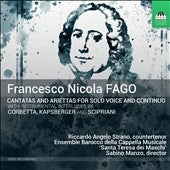 Riccardo Angelo Strano, Sabino Manzo, Ensemble Barocco della Cappella Musicale Santa Teresa dei Maschi,  Ensemble Barocco Della Cappella Musicale 'Santa Te - Francesco Nicola Fago: Cantatas For Solo Voice & Continuo - Import CD