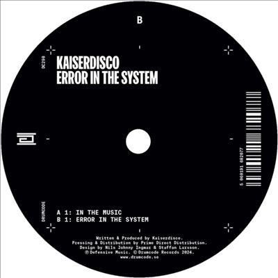 Kaiserdisco - Error in the System - Import 12inch Record
