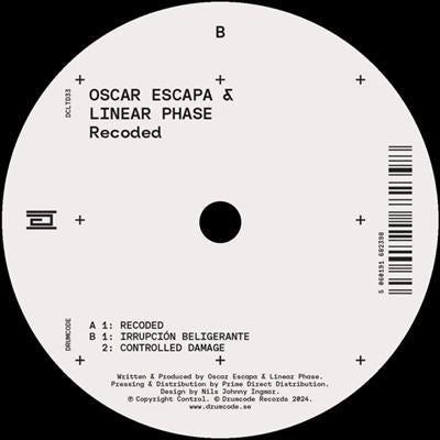 Oscar Escapa 、 Linear Phase - Recoded - Import Vinyl 12inch Record
