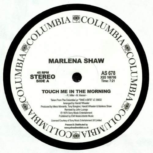 Marlena Shaw - Touch Me In The Morning - Import 12 inch Record