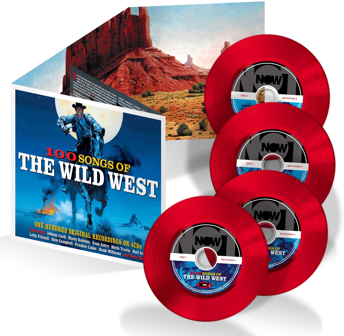 Various Artists - 100 Songs Of The Wild West - Import 4 CD