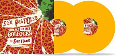 The Sex Pistols - Same Old Ten Inch Bollocks In Santiago - Import DayGlo Orange Vinyl 10 Inch Record x2 Limited Edition