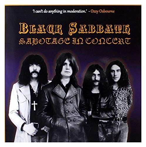 Black Sabbath - Sabotage In Concert - Import 10’ Single Record