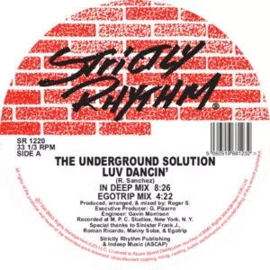 The Underground Solution - Luv Dancin'(2017 Re-Issue) - Import 12 Inch Record Limited Edition