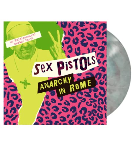 The Sex Pistols - Anarchy In Rome (Multi Coloured Marble Vinyl) - Import LP Record