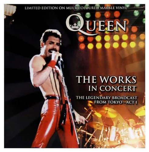Queen - The Works In Concert: The Legendary Broadcast From Tokyo - Act 1 - Import Multi-Colored Marble Vinyl LP Record Limited Edition