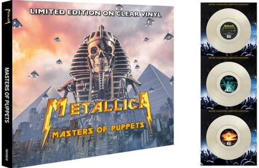 Metallica - Master Of Puppets - Import Clear Vinyl 3 LP Record