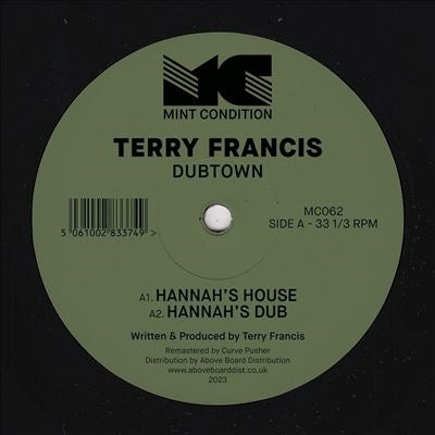 Terry Francis - Dubtown - Import Vinyl 12inch Single Record
