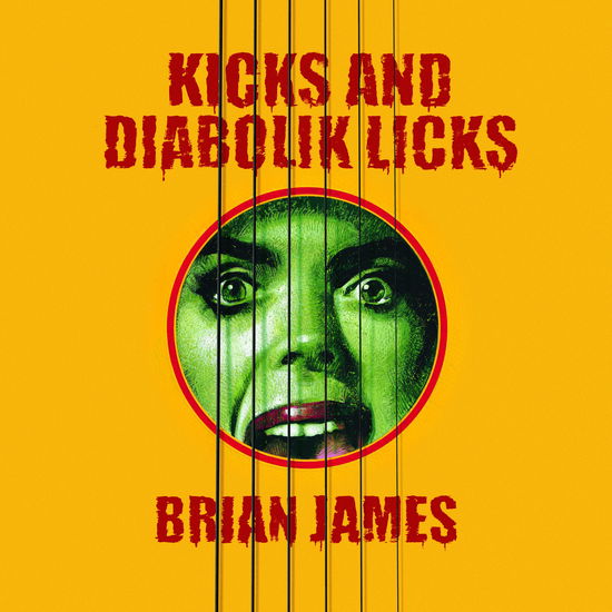 Brian James - Kicks...And Diabolik Licks - Import Yellow Vinyl LP Record Limited Edition