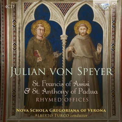 Thomas Dulfer - Julian von Speyer : St.Francis of Assisi & St.Anthony of Padua, Rhymed Offices Alberto Turco / Nova Schola Gregoriana of Verona - Import 4 CD