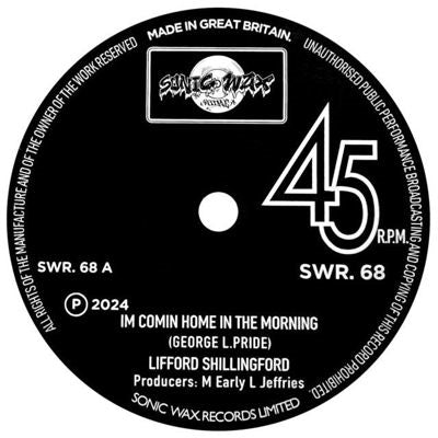 Lifford Shillingford - I'm Comin Home in the Morning - Import Vinyl 7-inch single Recurd