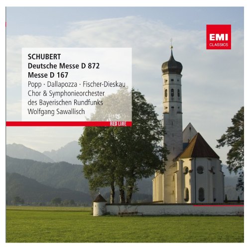 Schubert (1797-1828) - Mass No.2, Deutsche Messe, etc : Sawallisch / Bavarian Radio Symphony Orchestra & Choir, Popp, Dallapozza, F-Dieskau - Import CD