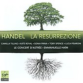 Emmanuelle Haim - Handel: La Resurrezione HWV.47 / Emmanuelle Haim, Le Concert d'Astree, Camilla Tilling, etc - Import 2 CD