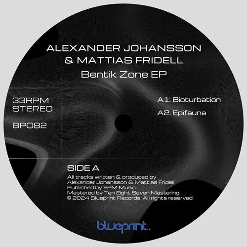 Alexander Johansson & Mattias Fridell - Bentik Zone Ep - Import Vinyl 12 Inch Record