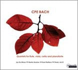 BACH CARL PHILIPP EMANUEL - Quartets For Flute & Viola & Cello & Pianoforte - Import CD