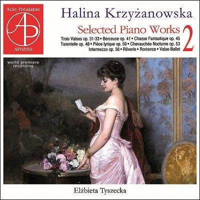 Krzyzanowska, Halina (1867-1937) - Piano Works Vol.2 : Tyszecka - Import CD