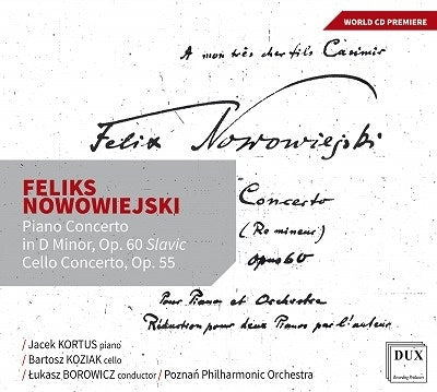 Nowowiejski / Kortus / Koziak - Piano Concerto In D Minor - Import CD