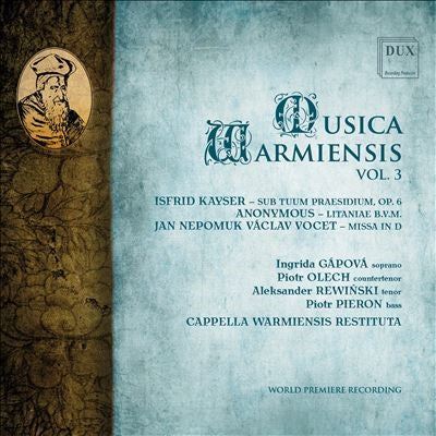 Cappella Warmiensis Restituta - Musica Warmiensis Vol.3 - Import CD