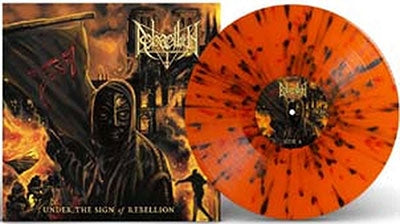 Rebaelliun - Under The Sign Of Rebellion - Import Orange with Black Splatter Vinyl LP RecordLimited Edition