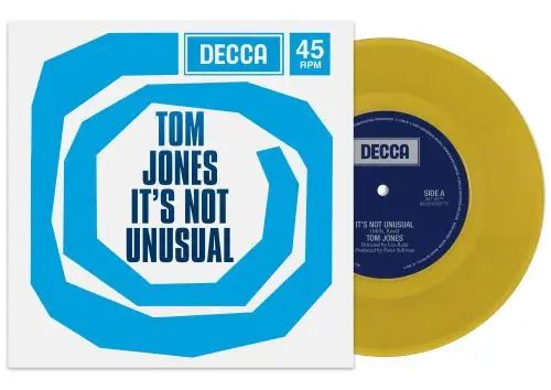 Tom Jones - It's Not Unusual - Import Amber Colored Vinyl 7 Inch Single Record Limited Edition