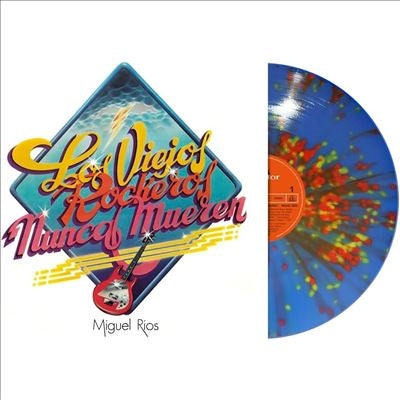 Miguel Rios - Los Viejos Rockeros Nunca Mueren - Import Azul Splatter Vinyl LP Record