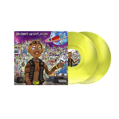 Juice WRLD - The Party Never Ends - Import Translucent Yellow Vinyl 2 LP Record
