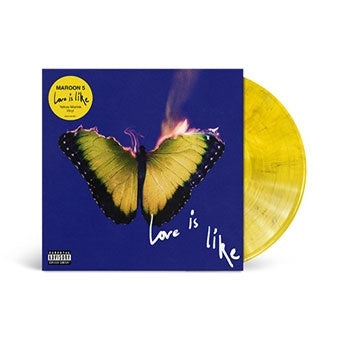 Maroon 5 - Love Is Like - Import Marble Yellow Vinyl LP Record