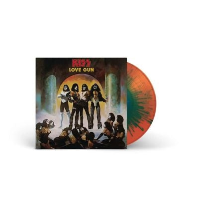 Kiss - Love Gun - Import Tangerine & Aqua Splatter Vinyl LP Record Limited Edition