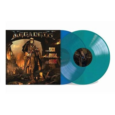 Megadeth - The Sick, The Dying... And the Dead - Import Blue Opaque & Green Transparent Vinyl 2 LP Record Limited Edition
