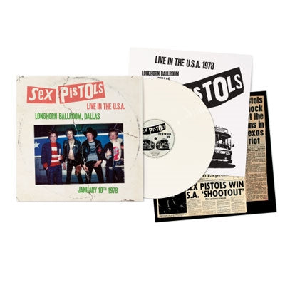The Sex Pistols - Live In The U.S.A. 1978 - Import White Vinyl LP Record Limited Edition