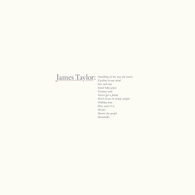 James Taylor - James Taylor'S Greatest Hits 2019 Remaster - Import 180g Vinyl LP Record