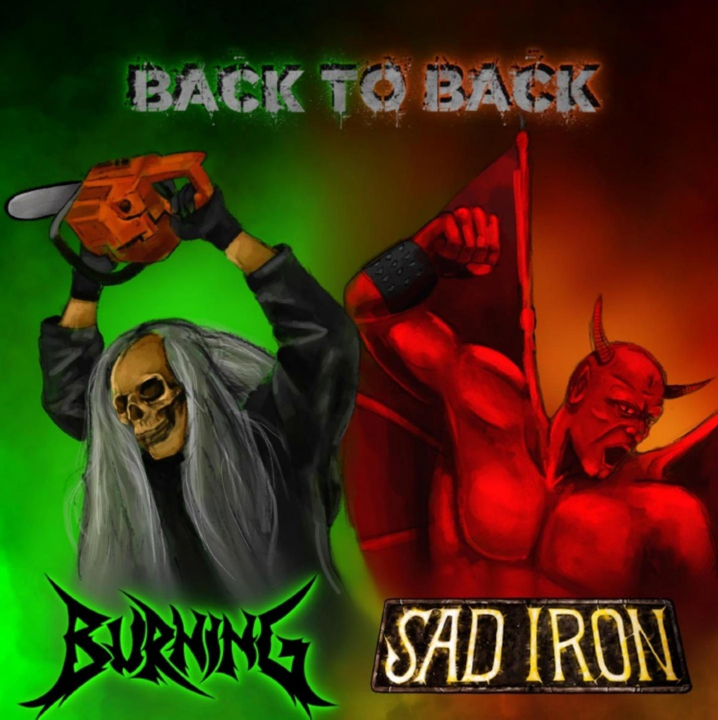 Burning 、 Sad Iron - Back to Back - Import CD